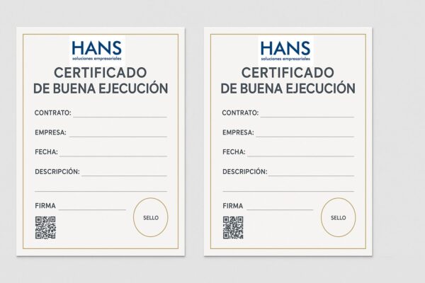 certificado buena ejecucion Inicio