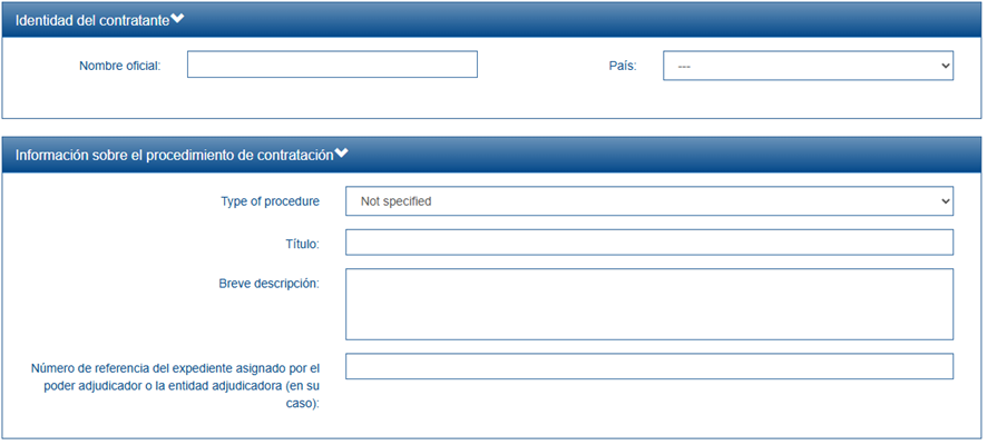 DEUC: Guía completa para rellenarlo 2 Formulario DEUC Parte I con los datos del poder adjudicador y expediente de licitación