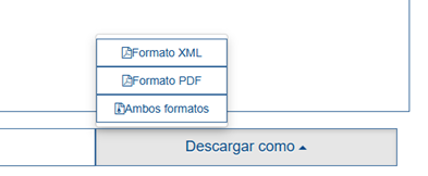 DEUC: Guía completa para rellenarlo 8 Botones de descarga del DEUC en formato PDF y XML para guardar el documento